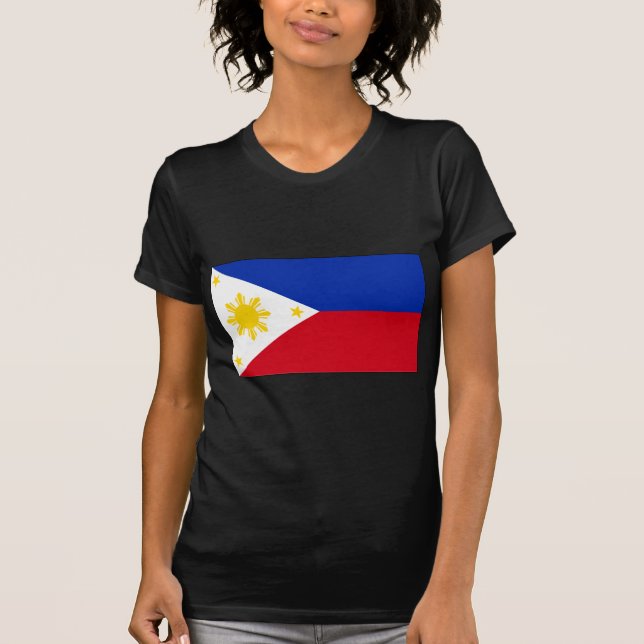 Camiseta T-shirt filipinos e presentes da bandeira (Frente)