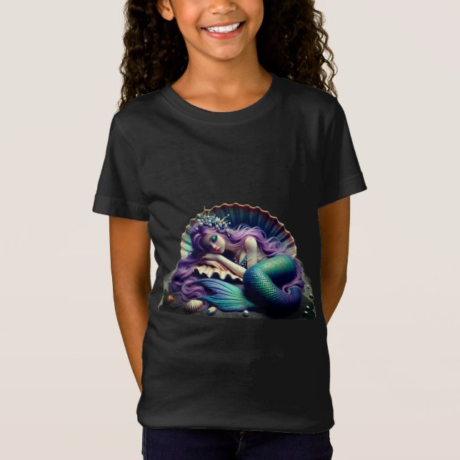 Camiseta T-Shirt Fine Jersey com sereia para dormir (Frente)