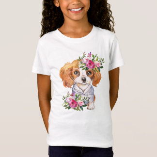 Camiseta T-Shirt Fine Jersey do Rei Charles Puppy Girls