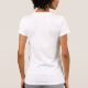 Camiseta T-shirt fino branco da Capa do Short do jérsei da (Verso)