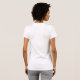 Camiseta T-shirt fino branco da Capa do Short do jérsei da (Parte Traseira Completa)