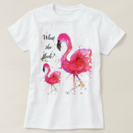 Camiseta T-Shirt Flamingo, Cor-de-rosa, bonito