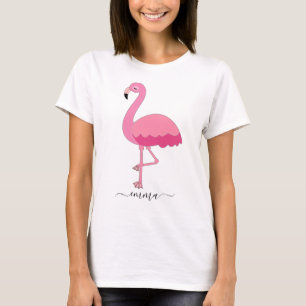 Camiseta T-Shirt Flamingo Personalizado Para Flamingo Lover