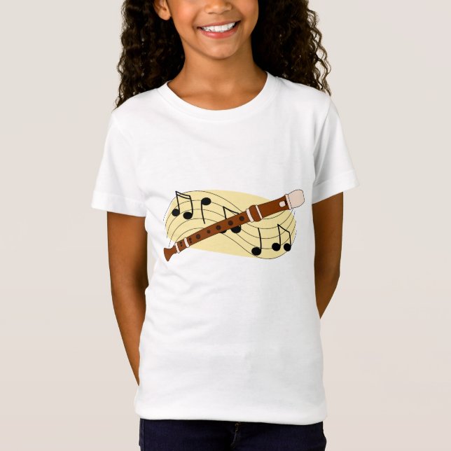 Camiseta t-shirt “flauta " (Frente)