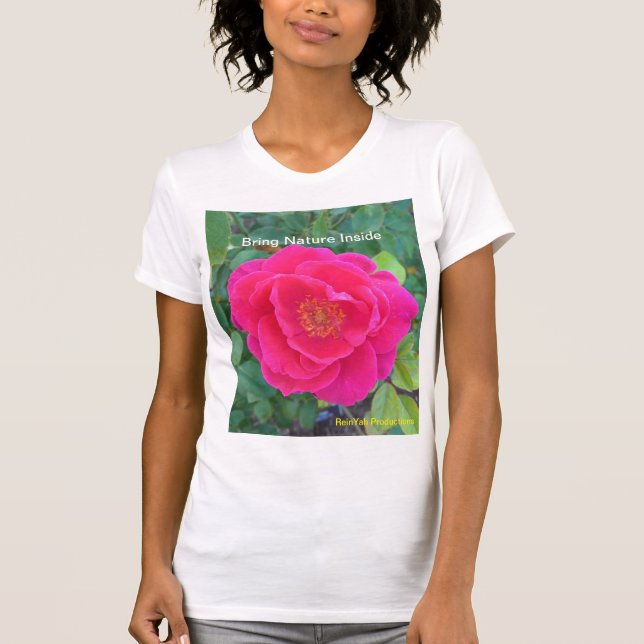 Camiseta T-Shirt Flor Fuschia (Frente)