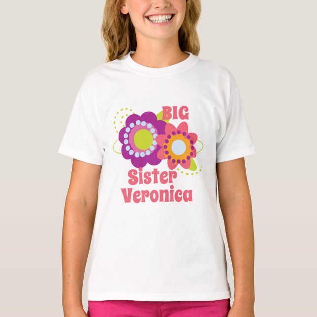 Camiseta T-Shirt Flor Irmã Maior (Frente)