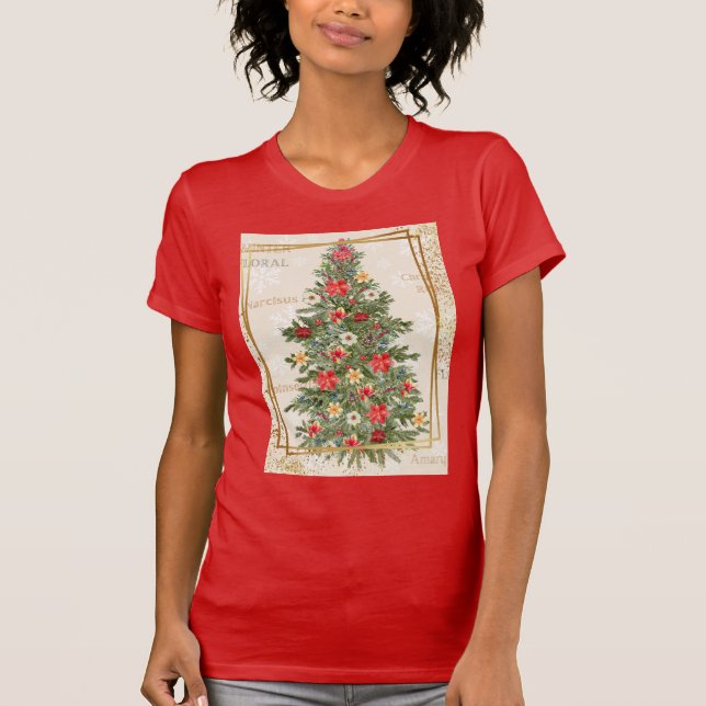 Camiseta T-Shirt Floral de inverno (Frente)