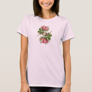 Camiseta T-shirt floral dos rosas