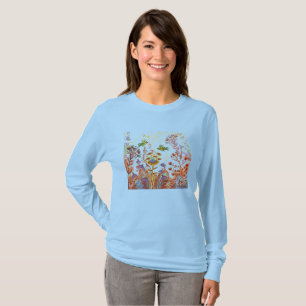 Camiseta T-Shirt floral fofo