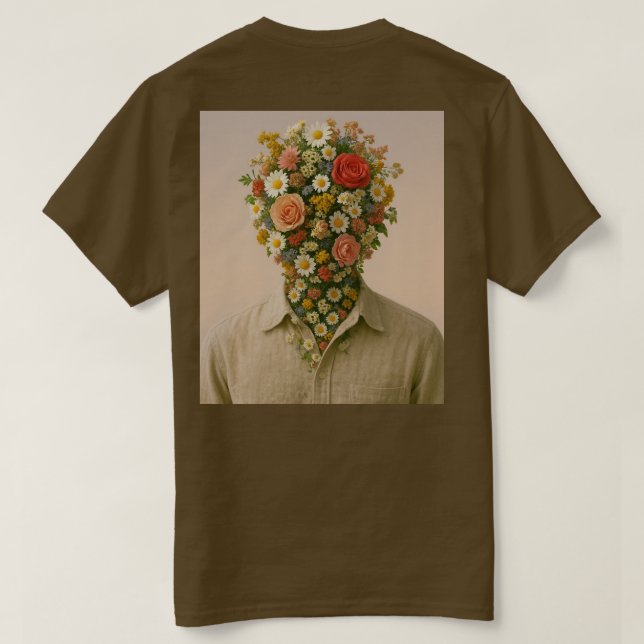 Camiseta T-shirt Flower Head  (Verso do Design)