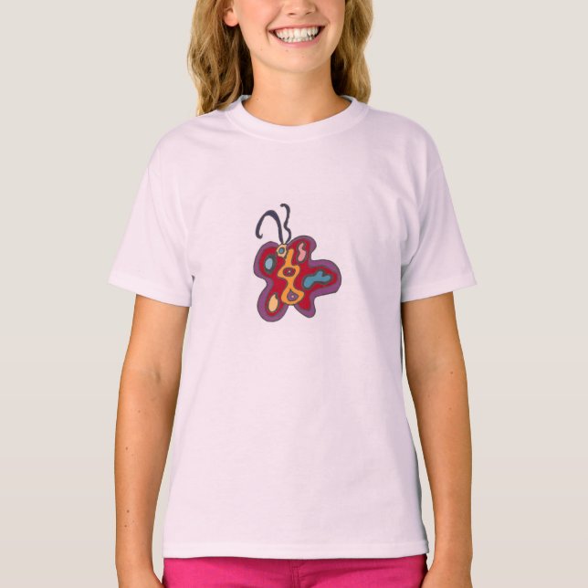 Camiseta T-Shirt Flutterfly Vermelha (Frente)