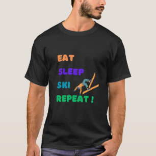 Camiseta t-shirt fofa para amantes do esqui