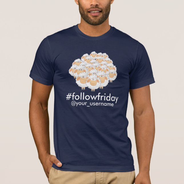 Camiseta T-shirt #followfriday das ovelhas negras do (Frente)