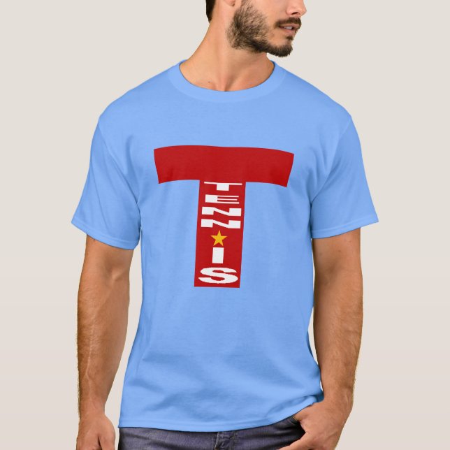 Camiseta T-shirt foncé bleu caroline  homme  TENNIS  (Frente)