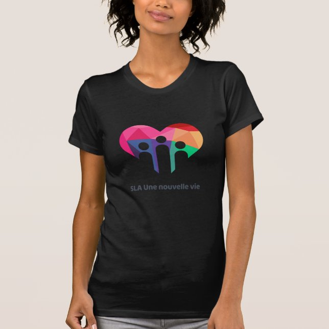 Camiseta T-shirt foncé pour femme  (Frente)