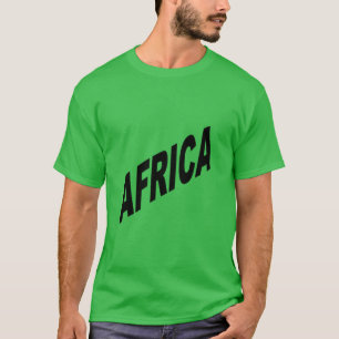 Camiseta T-shirt foncé vert trèfle AFRICA