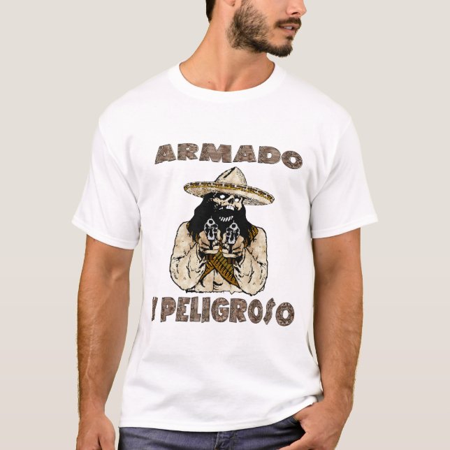 Camiseta T-shirt foragido mexicano (Frente)