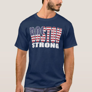Camiseta T-shirt FORTE da bandeira de BOSTON E.U.