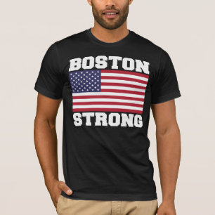 Camiseta T-shirt FORTE da bandeira de BOSTON E.U.