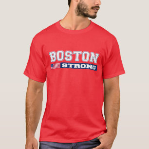 Camiseta T-shirt FORTE da bandeira de BOSTON E.U.