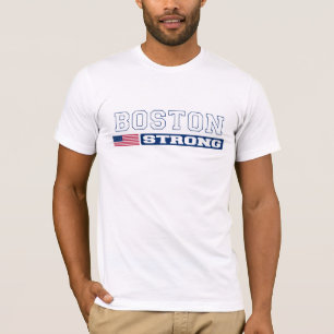 Camiseta T-shirt FORTE da bandeira de BOSTON E.U.