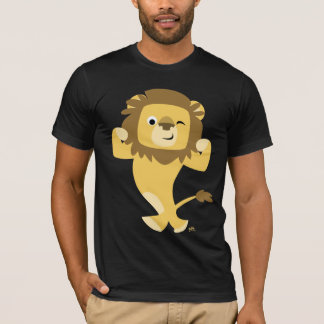 Camiseta T-shirt forte do leão dos desenhos animados