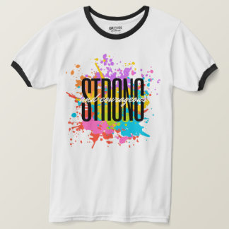 Camiseta T-Shirt Forte e Corajosa