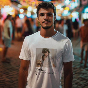 Camiseta T-Shirt Foto do Pai Personalizado   Gif de Pai Per