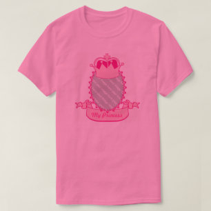 Camiseta T-shirt fotográfica princesa rosa personalizável