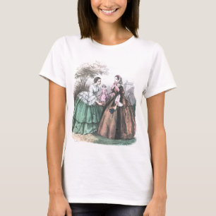 Camiseta T-shirt francês da forma do vintage