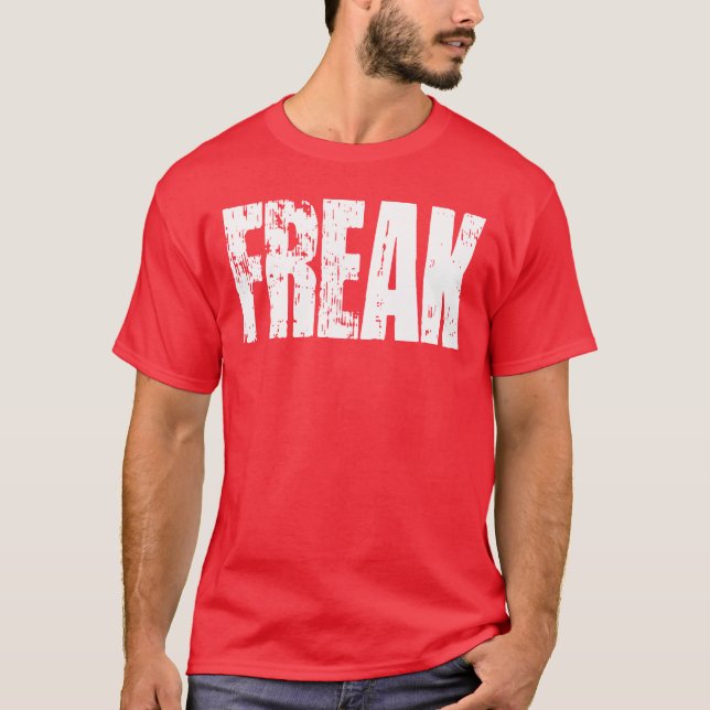 Camiseta T-Shirt FREAK - Texto Branco (Frente)