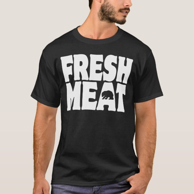 Camiseta T-shirt fresco da carne do urso (Frente)