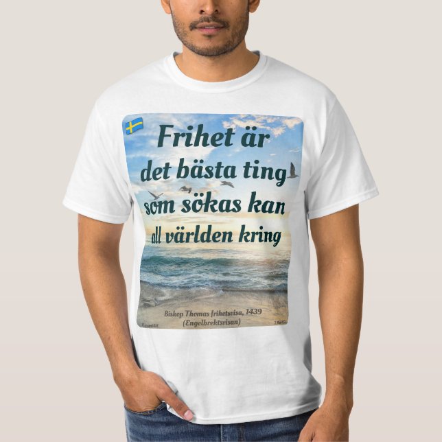 Camiseta T-shirt — Frihet (Frente)
