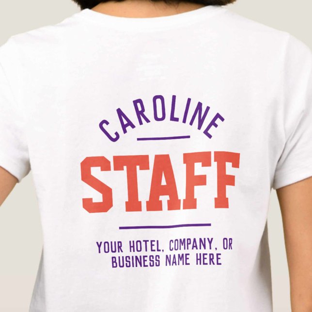 Camiseta T-Shirt Funcionarios de Hospitalidade Impresso em  (Criador carregado)