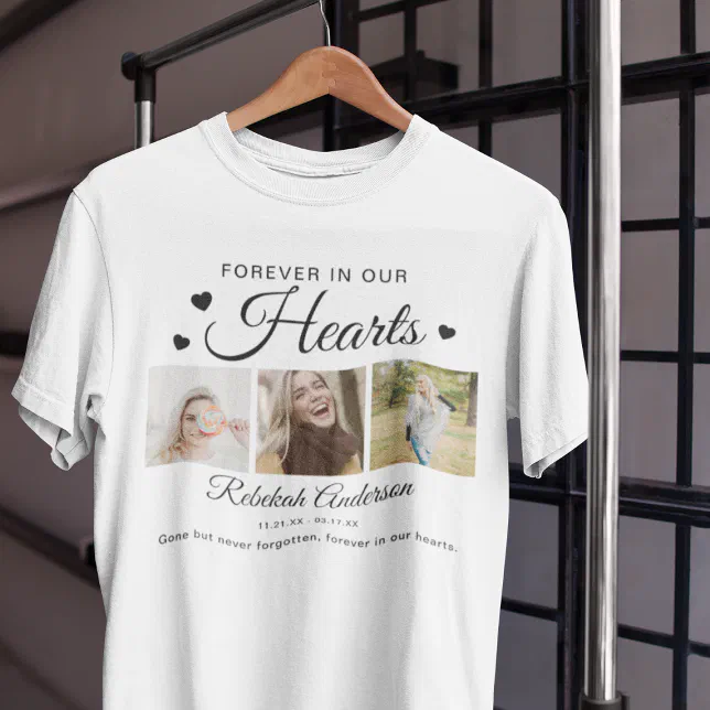Camiseta T-Shirt Funeral de Colagem de Fotos Moderna Zazzle Brasil
