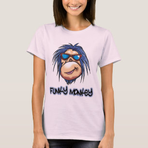 Camiseta T-shirt Funky do macaco