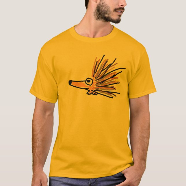 Camiseta T-shirt Funky dos desenhos animados do porco- AB (Frente)