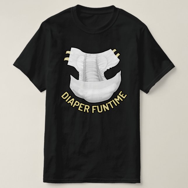 Camiseta T-Shirt FUNTIME DE fralda (Frente do Design)