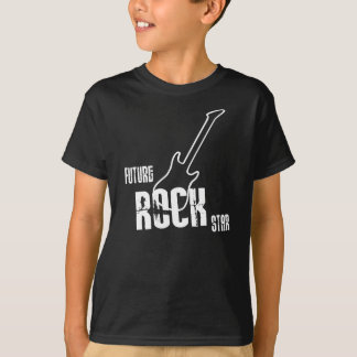 Camiseta T-shirt futuro da estrela do rock dos miúdos -