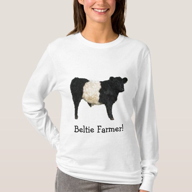 Camiseta T-Shirt Galloway Steer Cutout Galloway Belga (Frente)