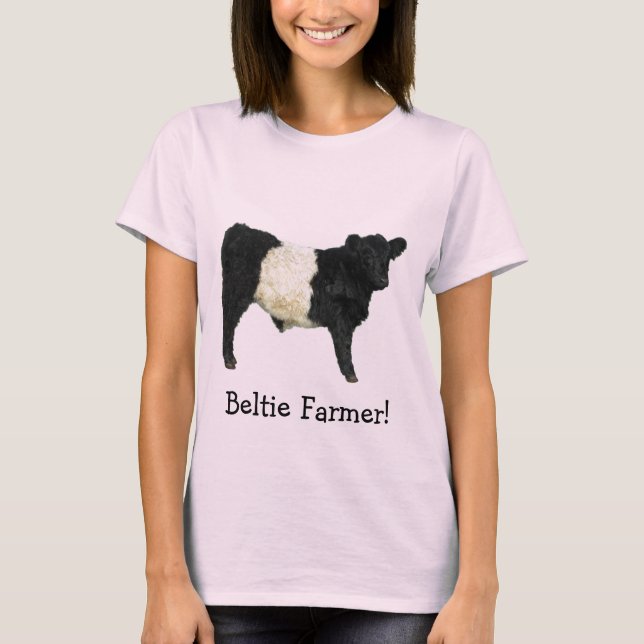 Camiseta T-Shirt Galloway Steer Cutout Galloway Belga (Frente)