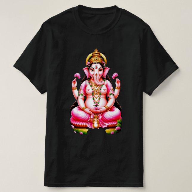 Camiseta T-Shirt Ganesha 2 Mens (Frente do Design)
