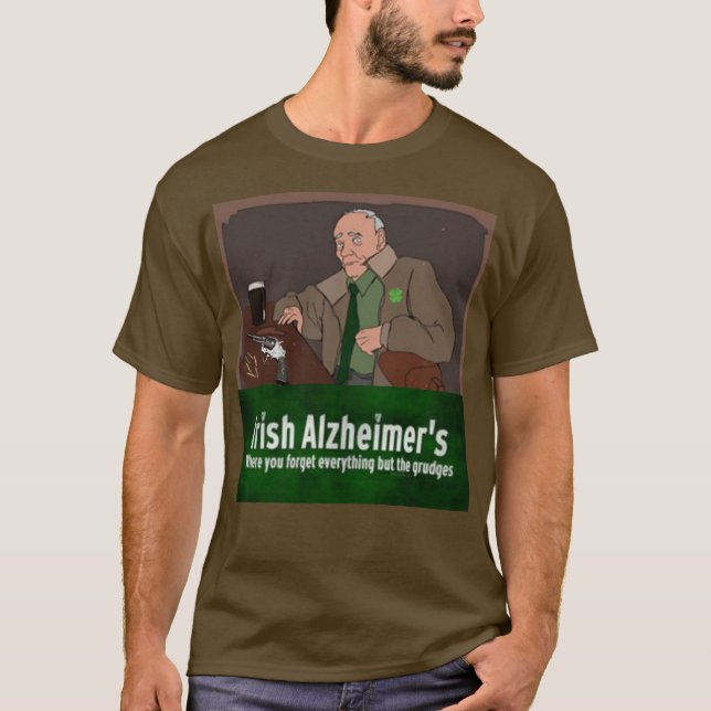 Camiseta T-Shirt Gangster Irlandês Humoroso de Dia de São P (Frente)