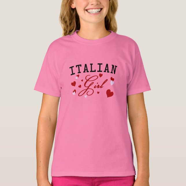 Camiseta T-Shirt Garota Italiana (Frente)