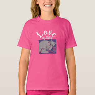 Camiseta T-Shirt gatinho bonito