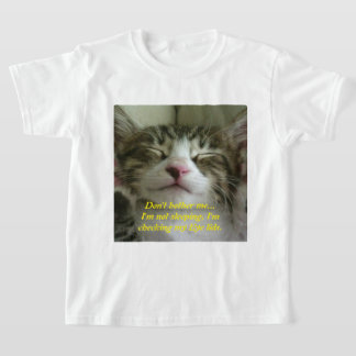 Camiseta T-Shirt gatinho com sono