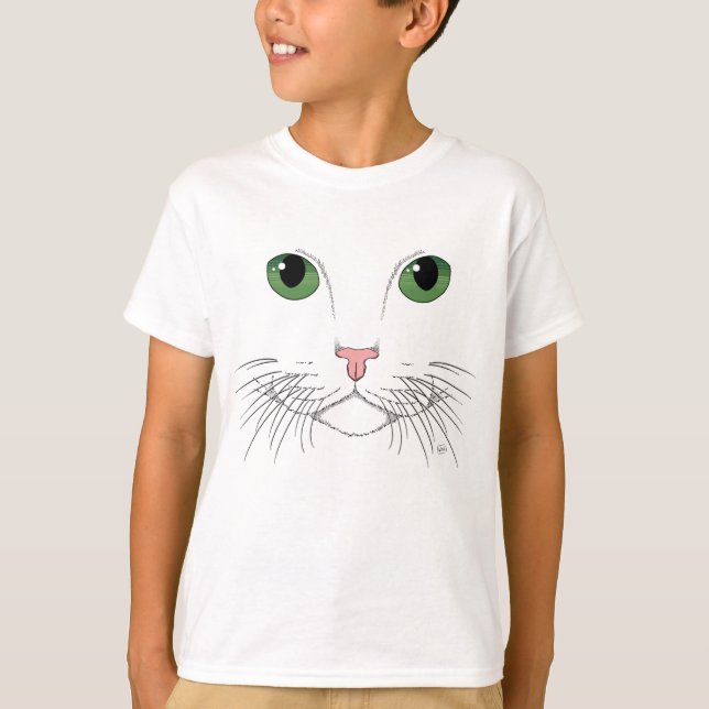 Camiseta T-Shirt Gato de Olho Verde (Frente)