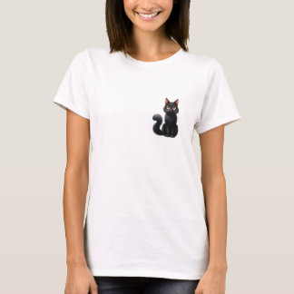 Camiseta T-Shirt Gato Negro