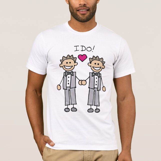 Camiseta T-shirt gay Wedding (Frente)