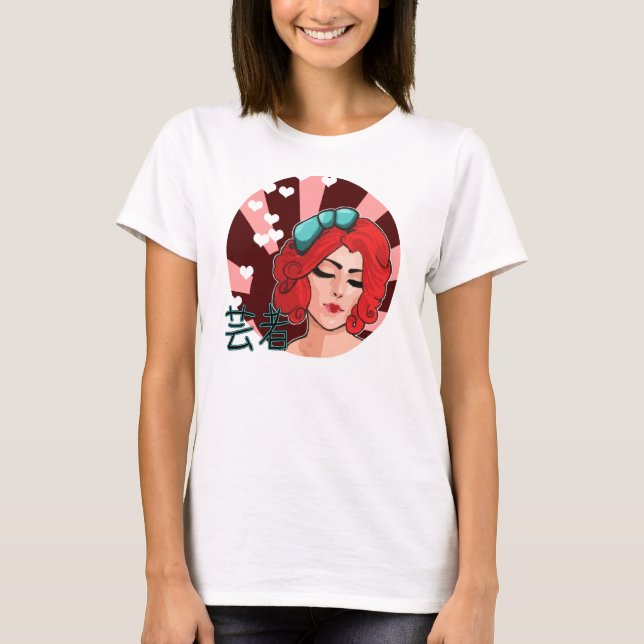 Camiseta T-shirt Geisha Heart (Frente)